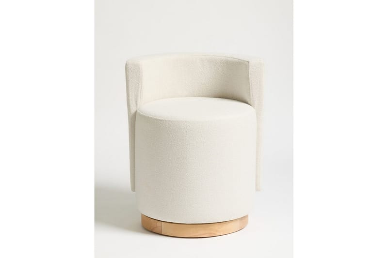 Kelran Fodskammel 45 cm - Creme - Møbler - Stole & lænestole - Taburet & skammel - Puf