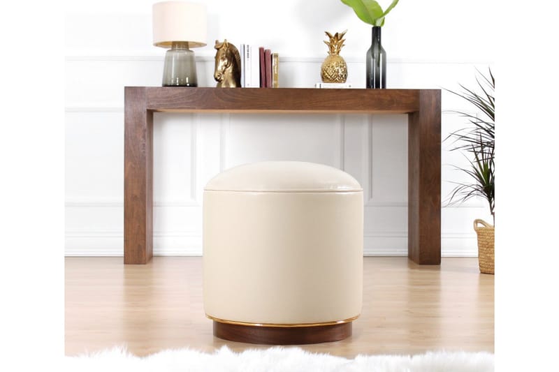 Lackawanna Siddepuf 42 cm - Lysebeige - Møbler - Stole & lænestole - Taburet & skammel - Ottoman