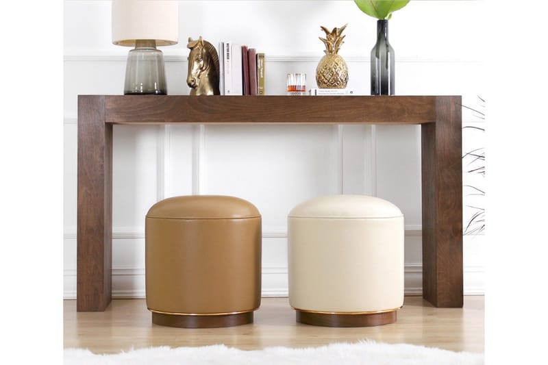 Lackawanna Siddepuf 42 cm - Lysebeige - Møbler - Stole & lænestole - Taburet & skammel - Ottoman