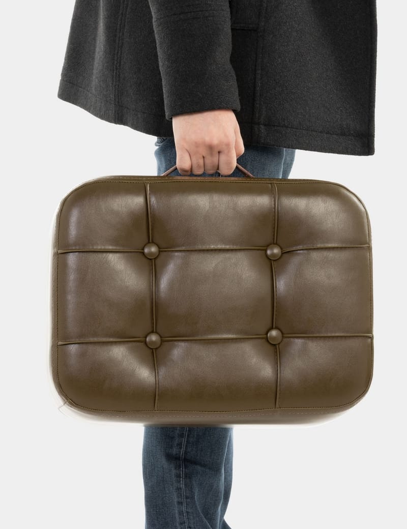 Lenira Sækkepuf 43 cm - Khaki - Møbler - Stole & lænestole - Taburet & skammel - Ottoman