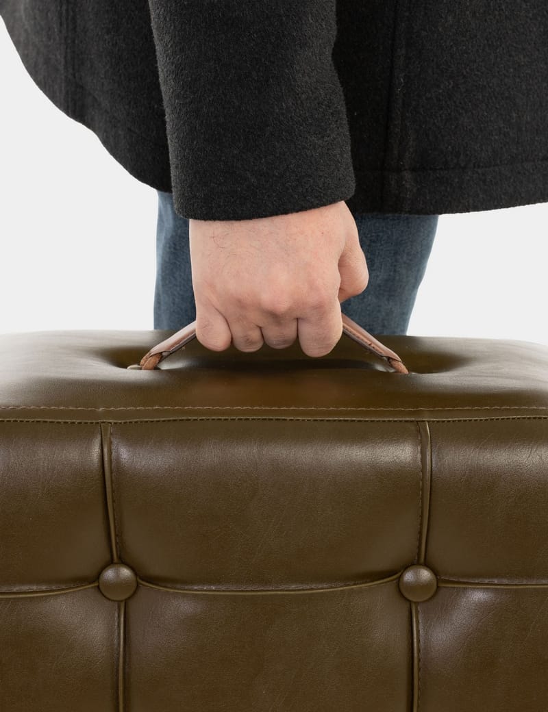 Lenira Sækkepuf 43 cm - Khaki - Møbler - Stole & lænestole - Taburet & skammel - Ottoman