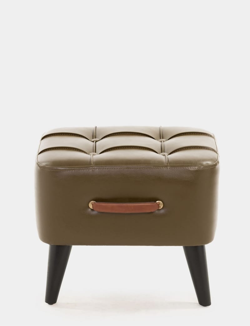 Lenira Sækkepuf 43 cm - Khaki - Møbler - Stole & lænestole - Taburet & skammel - Ottoman