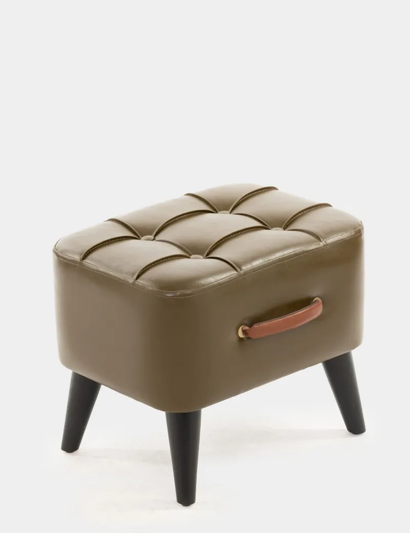 Lenira Sækkepuf 43 cm, Khaki