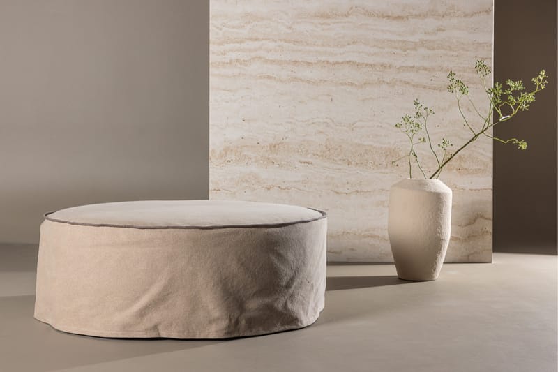 Lindö Puf 101 cm Rund - Brun - Møbler - Stole & lænestole - Taburet & skammel - Ottoman