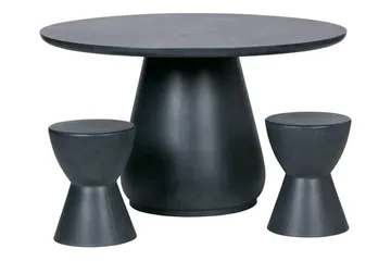 Lizette Puf - Antracitgrå - Møbler - Stole & lænestole - Taburet & skammel