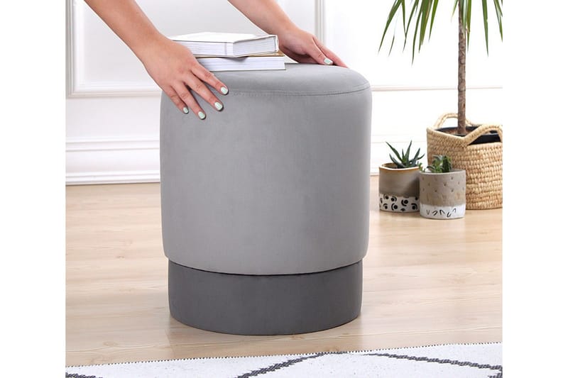 Lockport Siddepuf 38 cm - Grå - Møbler - Stole & lænestole - Taburet & skammel - Ottoman