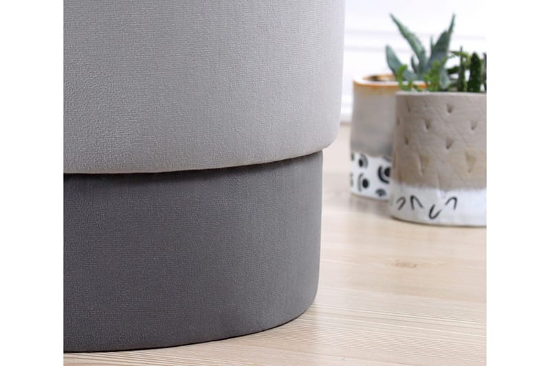 Lockport Siddepuf 38 cm - Grå - Møbler - Stole & lænestole - Taburet & skammel - Ottoman
