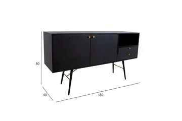 Luxembourg Office Sort/ Kobber - Opbevaring - Opbevaringsmøbler - Skænke & sideboards