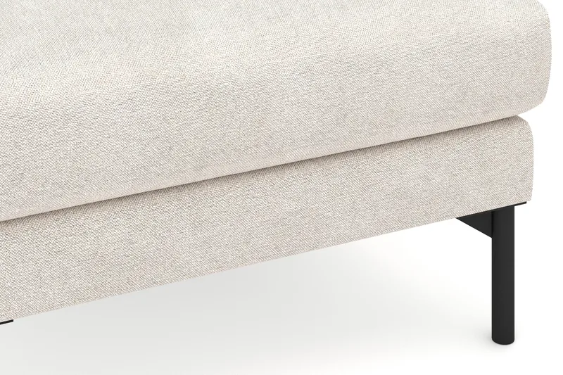 Menard Stof Fodskammel 87 cm bred - Beige - Møbler - Stole & lænestole - Taburet & skammel - Puf