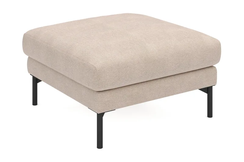 Menard Stof Fodskammel 87 cm bred - Beige - Møbler - Stole & lænestole - Taburet & skammel - Puf