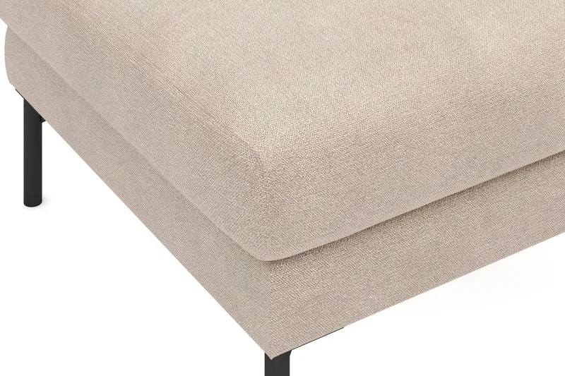 Menard Stof Fodskammel 87 cm bred - Beige - Møbler - Stole & lænestole - Taburet & skammel - Puf