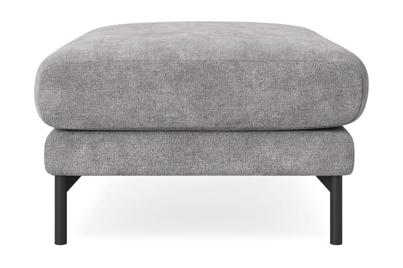 Menard Premium fodskammel i chenille - Grå - Møbler - Stole & lænestole - Taburet & skammel - Puf
