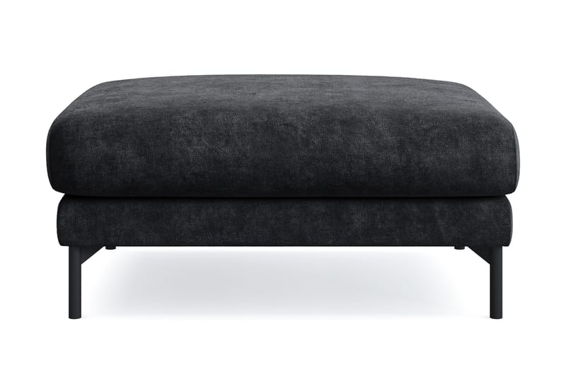 Menard Premium fodskammel i chenille - Sort - Møbler - Stole & lænestole - Taburet & skammel - Puf