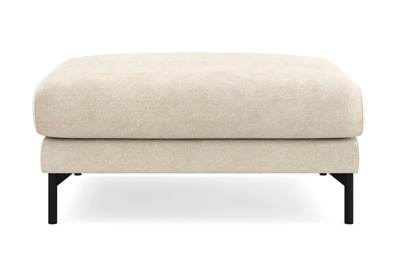 Menard Premium Fotskammel i Chenille - Beige - Møbler - Stole & lænestole - Taburet & skammel - Puf