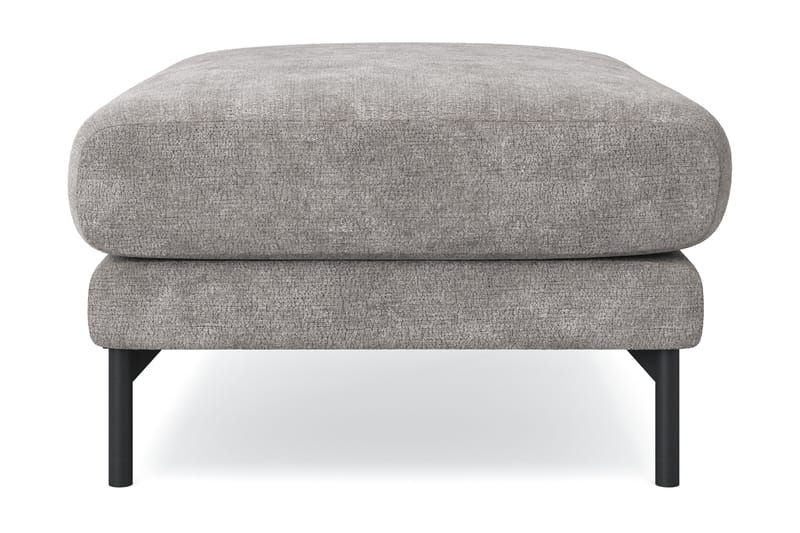 Menard Premium fodskammel i chenille - Grå/Brun - Møbler - Stole & lænestole - Taburet & skammel - Puf
