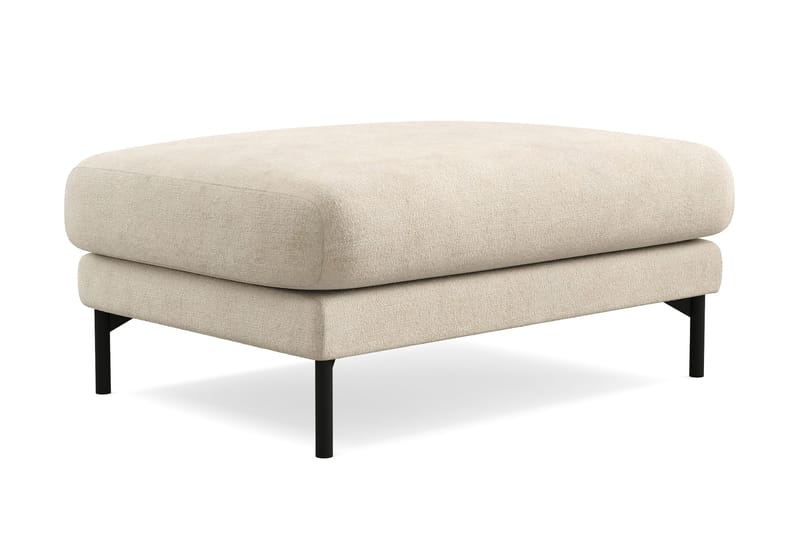 Menard Premium Fotskammel i Chenille - Beige - Møbler - Stole & lænestole - Taburet & skammel - Puf