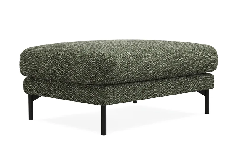 Menard Premium fodskammel i chenille - Grøn - Møbler - Stole & lænestole - Taburet & skammel - Puf