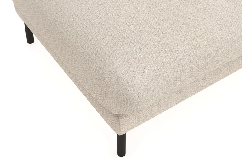 Menard Premium fodskammel i chenille - Lysbeige - Møbler - Stole & lænestole - Taburet & skammel - Puf