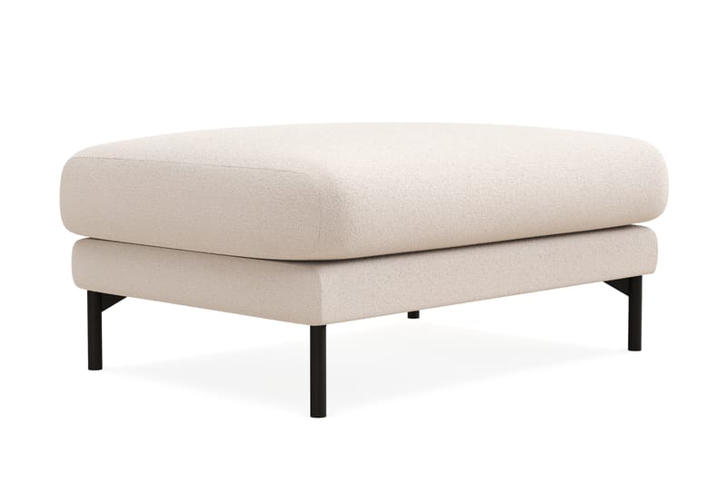Menard Premium Fotskammel i Bouclé - Lys Beige - Møbler - Stole & lænestole - Taburet & skammel - Puf