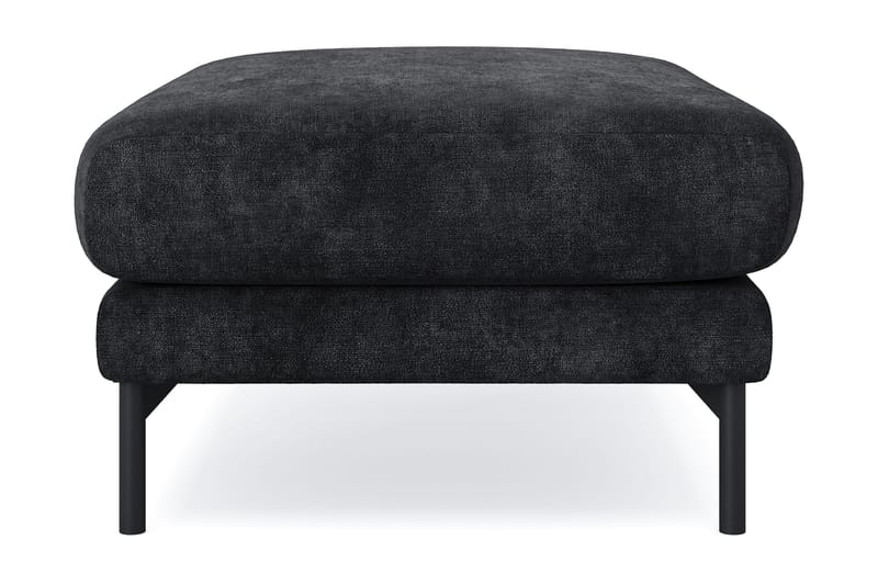 Menard Premium fodskammel i chenille - Sort - Møbler - Stole & lænestole - Taburet & skammel - Puf