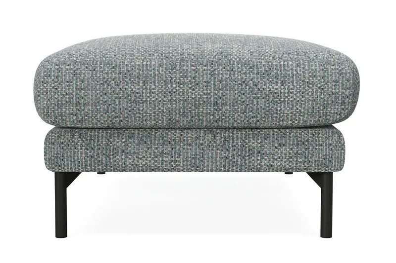 Menard Premium Fotskammel i Chenille - Grå/Blå - Møbler - Stole & lænestole - Taburet & skammel - Puf