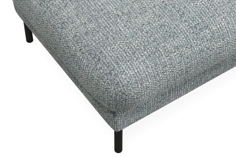 Menard Premium fodskammel i chenille - Grå/Blå - Møbler - Stole & lænestole - Taburet & skammel - Puf