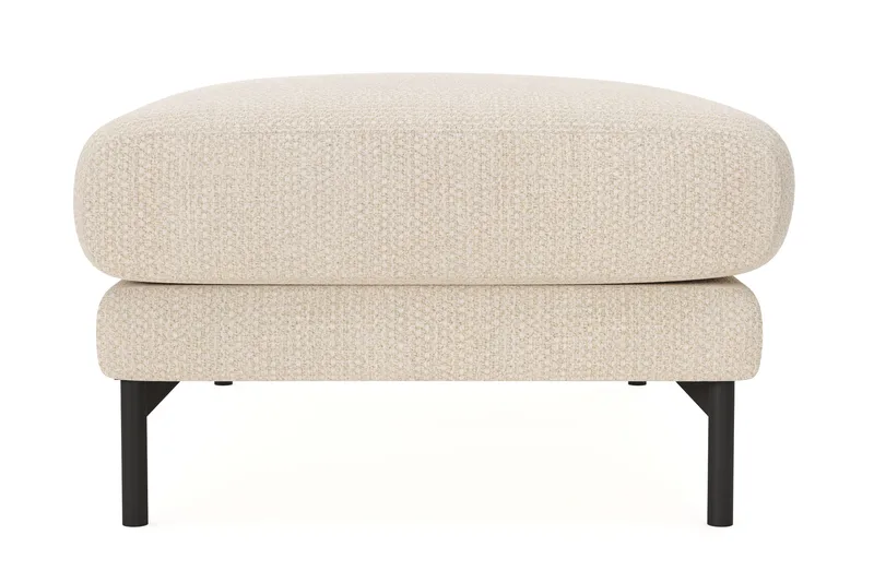Menard Premium Fotskammel i Chenille - Lys Beige - Møbler - Stole & lænestole - Taburet & skammel - Puf