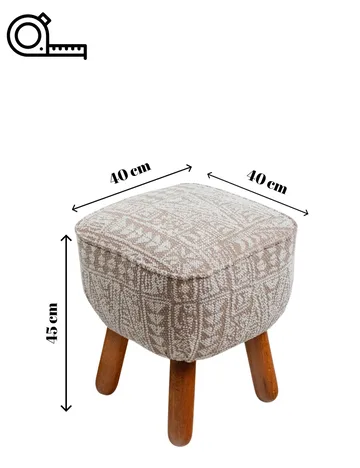 Merabe siddepuf 40 cm - Beige - Møbler - Stole & lænestole - Taburet & skammel - Ottoman