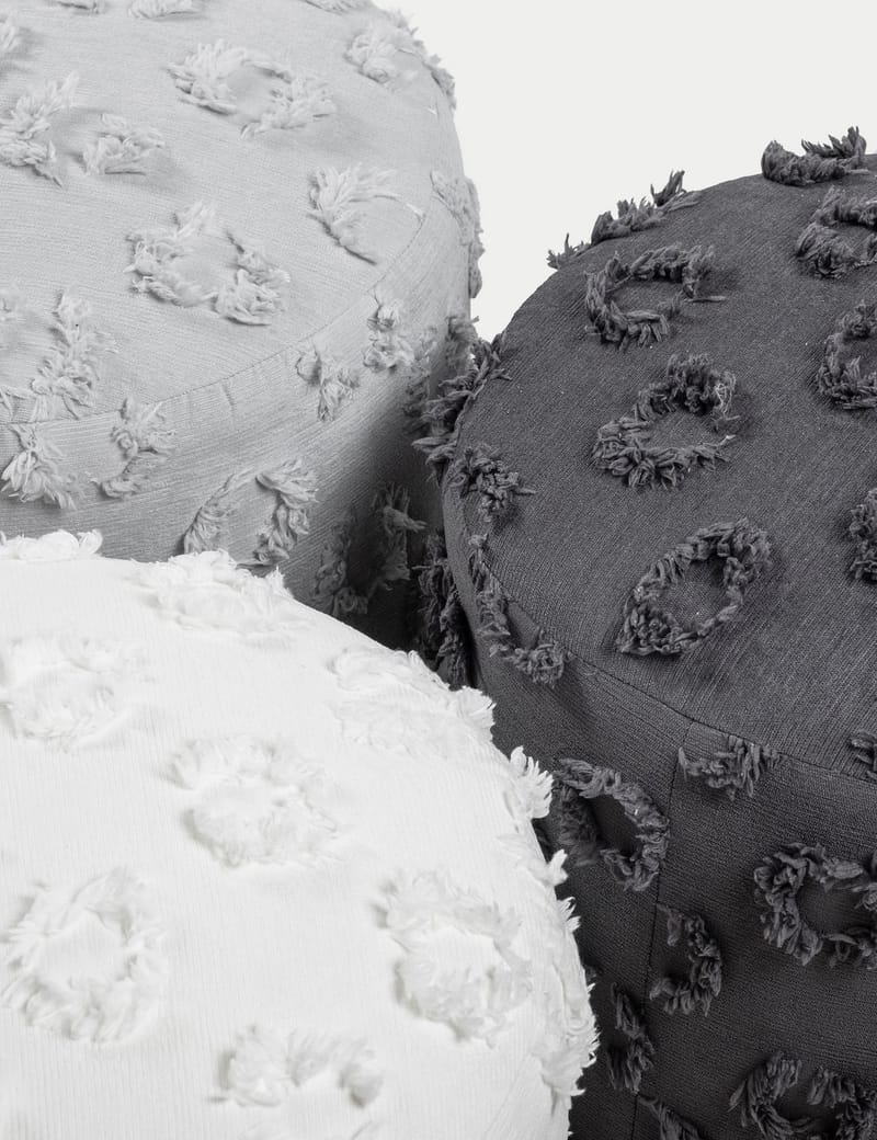 Meric siddepuf 40 cm rund - Antracit - Møbler - Stole & lænestole - Taburet & skammel - Ottoman