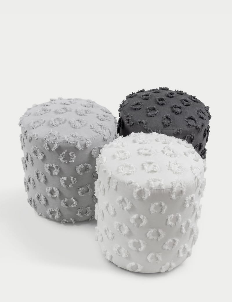 Meric siddepuf 40 cm rund - Antracit - Møbler - Stole & lænestole - Taburet & skammel - Ottoman