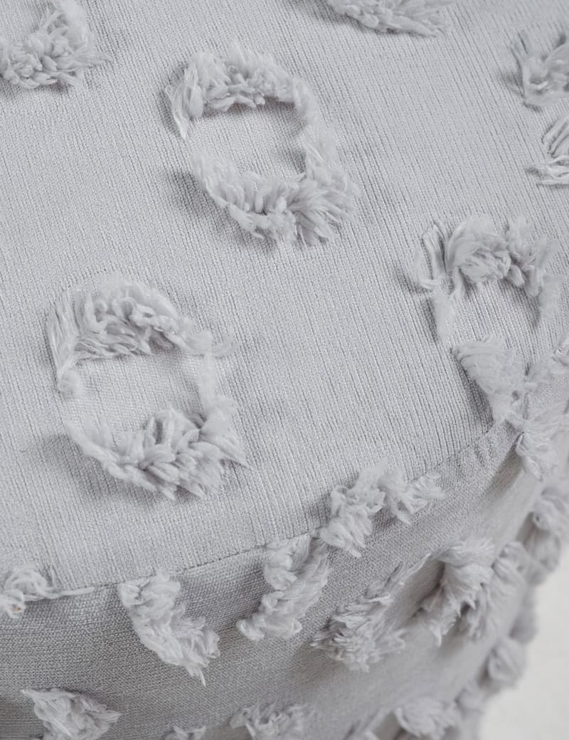 Meric siddepuf 40 cm rund - Grå - Møbler - Stole & lænestole - Taburet & skammel - Ottoman