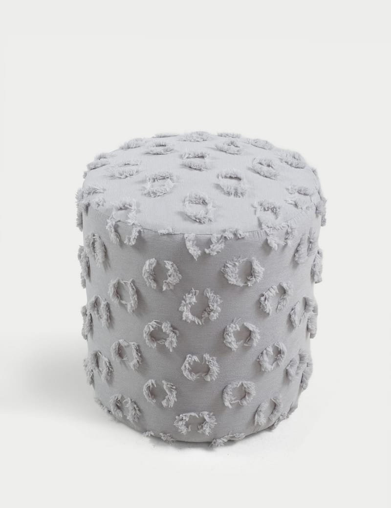 Meric siddepuf 40 cm rund - Grå - Møbler - Stole & lænestole - Taburet & skammel - Ottoman