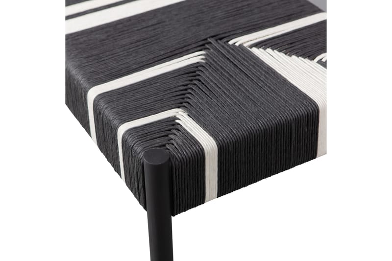 Motomu Siddepude 47 cm - Sort/Hvid - Møbler - Stole & lænestole - Taburet & skammel