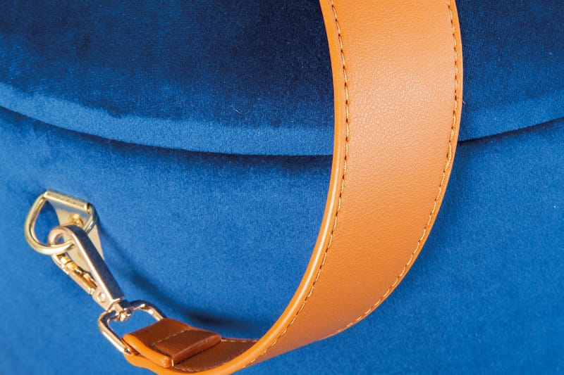 Nakisha skammel - Blå - Møbler - Stole & lænestole - Taburet & skammel