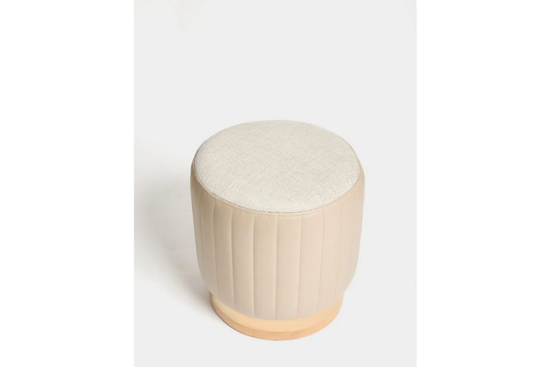 Neylor Fodskammel 40 cm - Beige - Møbler - Stole & lænestole - Taburet & skammel - Puf