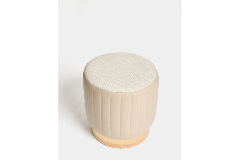 Neylor Fodskammel 40 cm - Beige - Møbler - Stole & lænestole - Taburet & skammel - Puf
