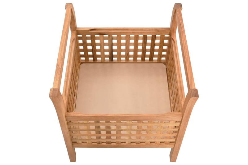 Opbevaringsbænk 49 X 48 X 49 Cm Massivt Valnøddetræ - Brun - Møbler - Stole & lænestole - Taburet & skammel