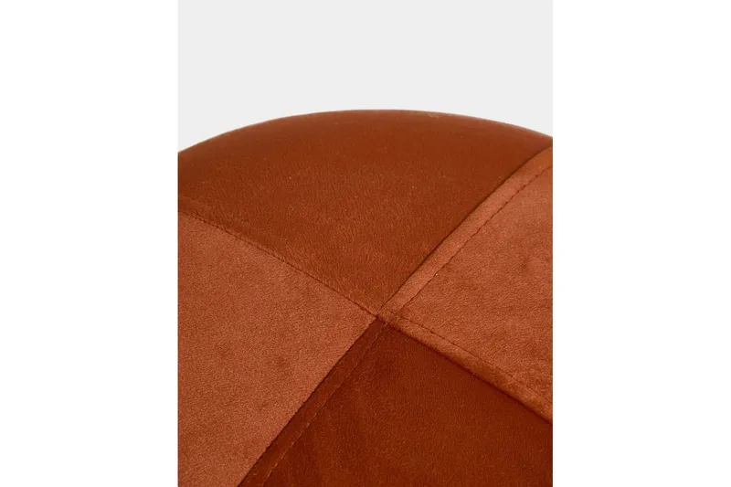 Orryn Fodskammel 40 cm - Orange/Natur - Møbler - Stole & lænestole - Taburet & skammel - Puf