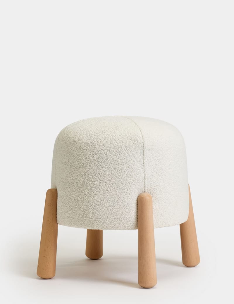 Orryn siddepuf 40 cm rund - Hvid - Møbler - Stole & lænestole - Taburet & skammel - Ottoman