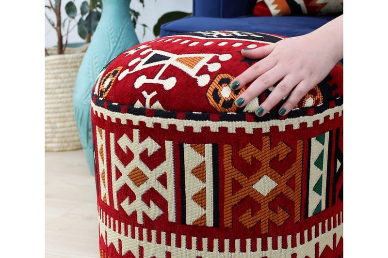 Amsterdam Siddepuf 40 cm - Flerfarvet - Møbler - Stole & lænestole - Taburet & skammel - Ottoman