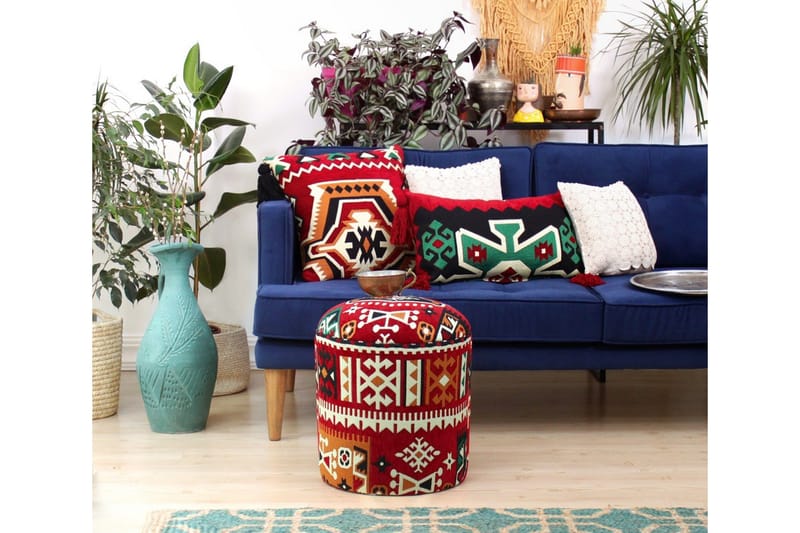 Amsterdam Siddepuf 40 cm - Flerfarvet - Møbler - Stole & lænestole - Taburet & skammel - Ottoman