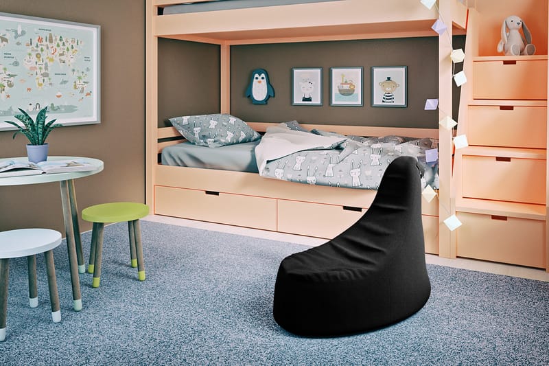 Ankala Ottoman 90 cm - Sort - Møbler - Stole & lænestole - Taburet & skammel - Ottoman