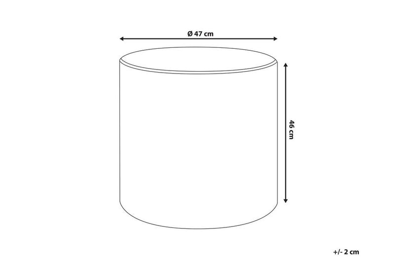 Anvend Puf Velour - Blå - Møbler - Stole & lænestole - Taburet & skammel - Ottoman