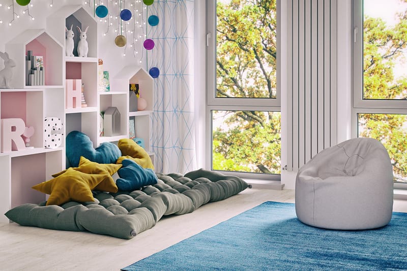 Arvind Ottoman 120 cm - Grå - Møbler - Stole & lænestole - Taburet & skammel - Ottoman