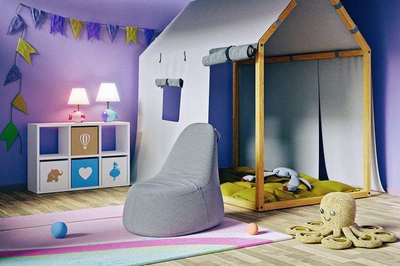 Asako Ottoman 83 cm - Grå - Møbler - Stole & lænestole - Taburet & skammel - Ottoman