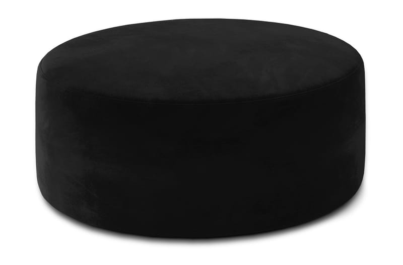 Bero Ottoman Rund - Sort - Ottoman