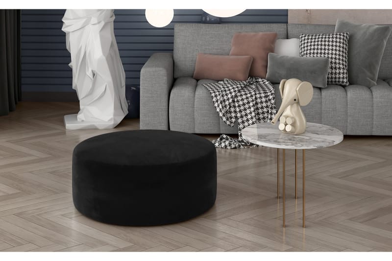 Bero Ottoman Rund - Sort - Møbler - Stole & lænestole - Taburet & skammel - Ottoman