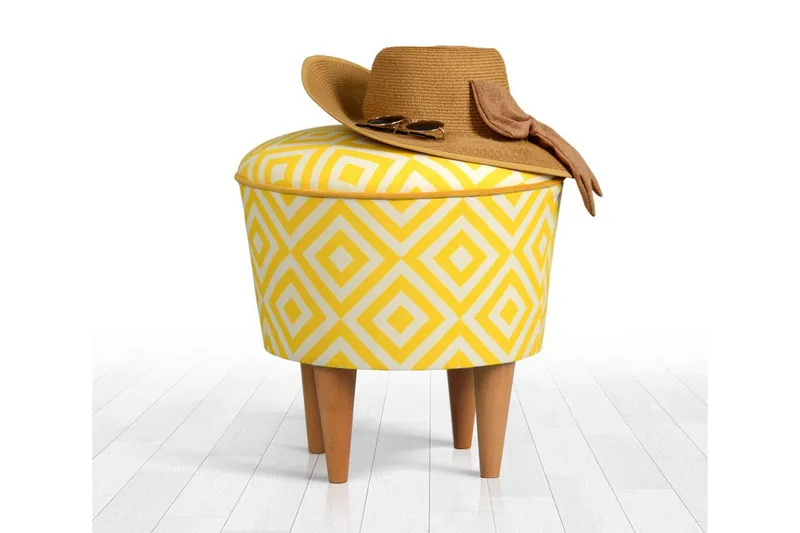Bordentown Siddepuf 42 cm, Gul