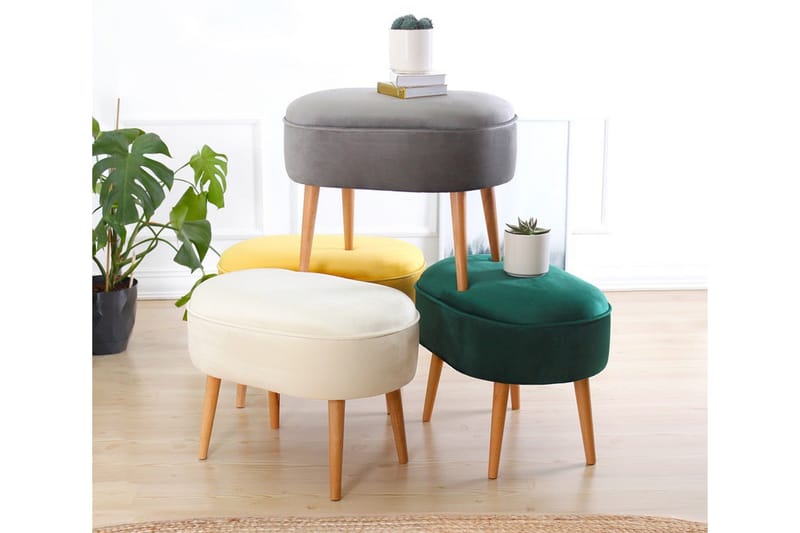 Bowie Siddepuf 63 cm - Grå - Møbler - Stole & lænestole - Taburet & skammel - Ottoman