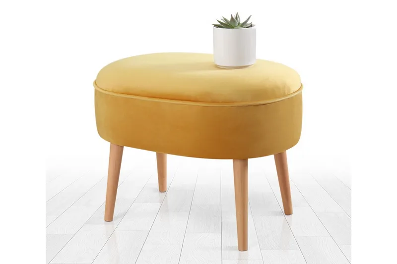 Bowie Siddepuf 63 cm - Gul - Møbler - Stole & lænestole - Taburet & skammel - Ottoman
